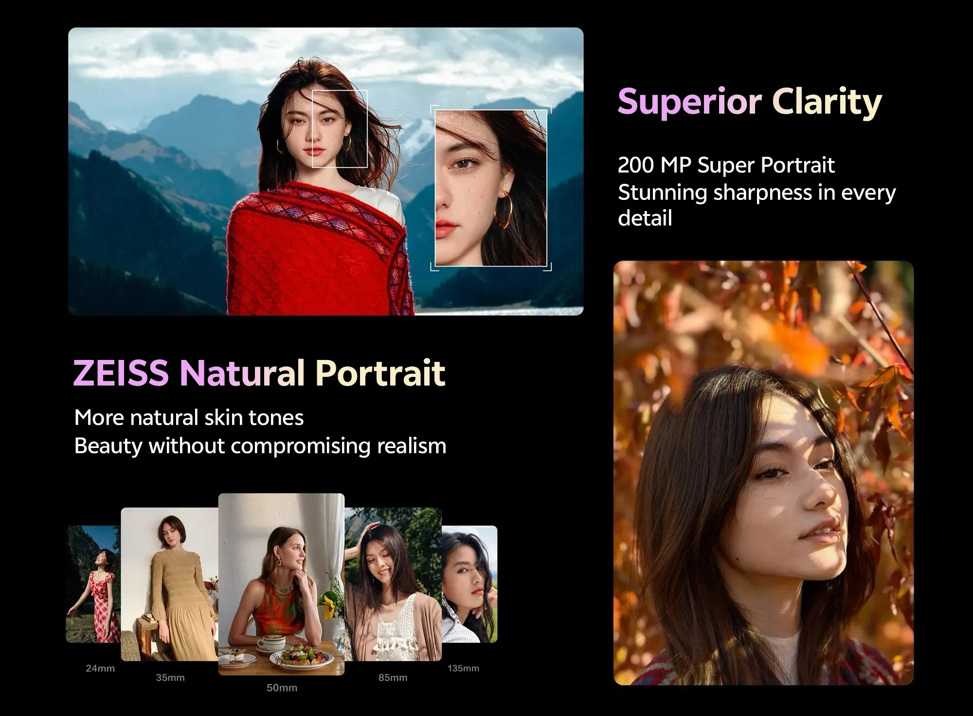 vivo X300 Pro 200MP ZEISS Portrait - Superior clarity, natural skin tones